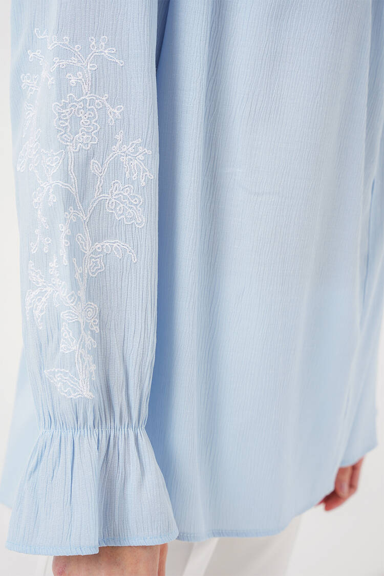 Embroidered Knitted Blouse 941