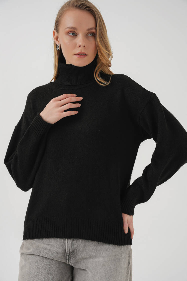 Women's Turtleneck Oversize Knitwear Sweater - Brand: Bigdart - Women's Clothing Wholesale - Globality Store