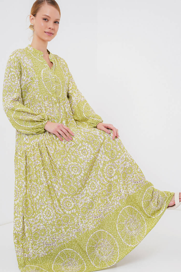 Authentic Patterned Burkini Dress -8 - Bigdart - Globality Store - Women Clothes Wholesale Turkey