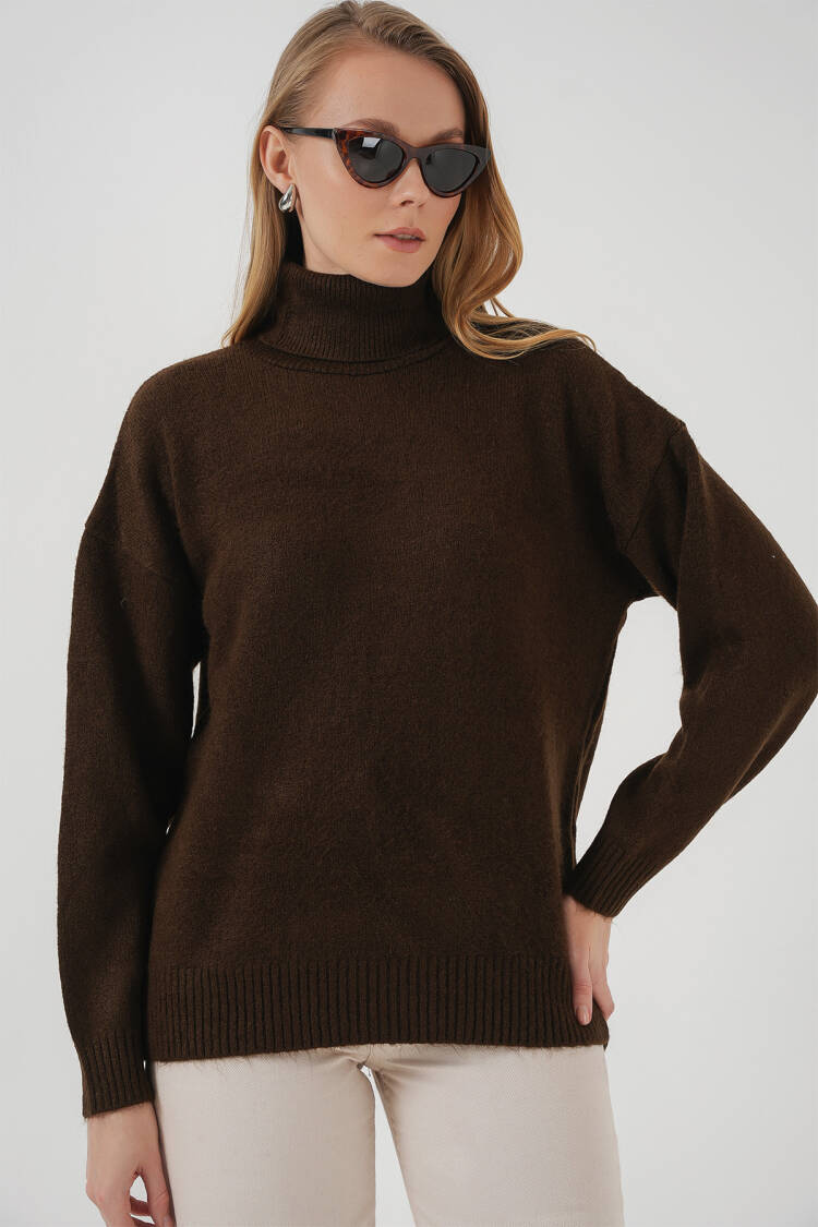 Women's Turtleneck Oversize Knitwear Sweater
