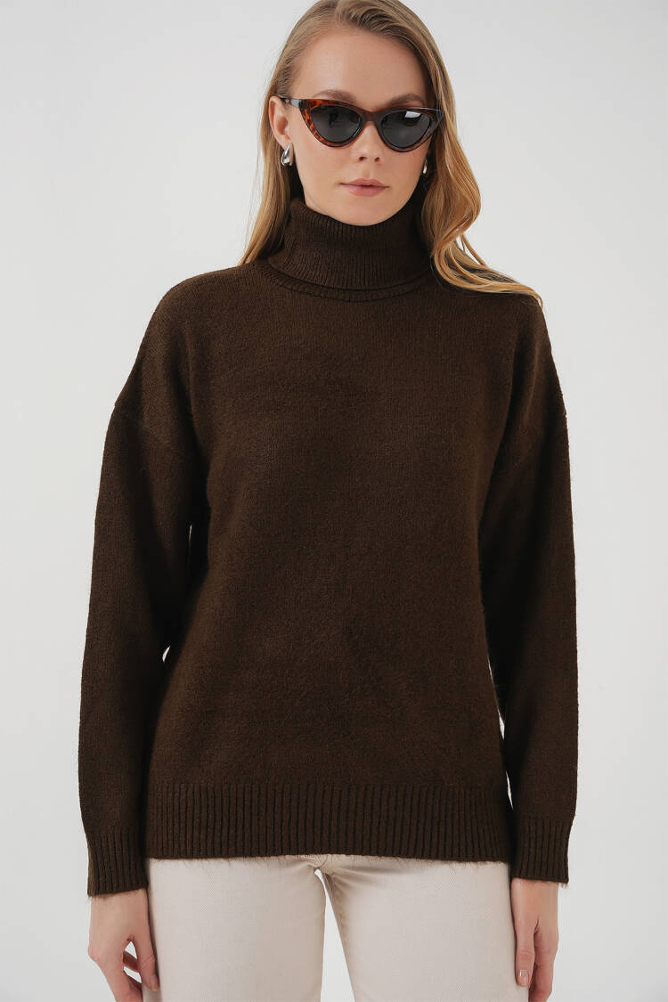 Women's Turtleneck Oversize Knitwear Sweater