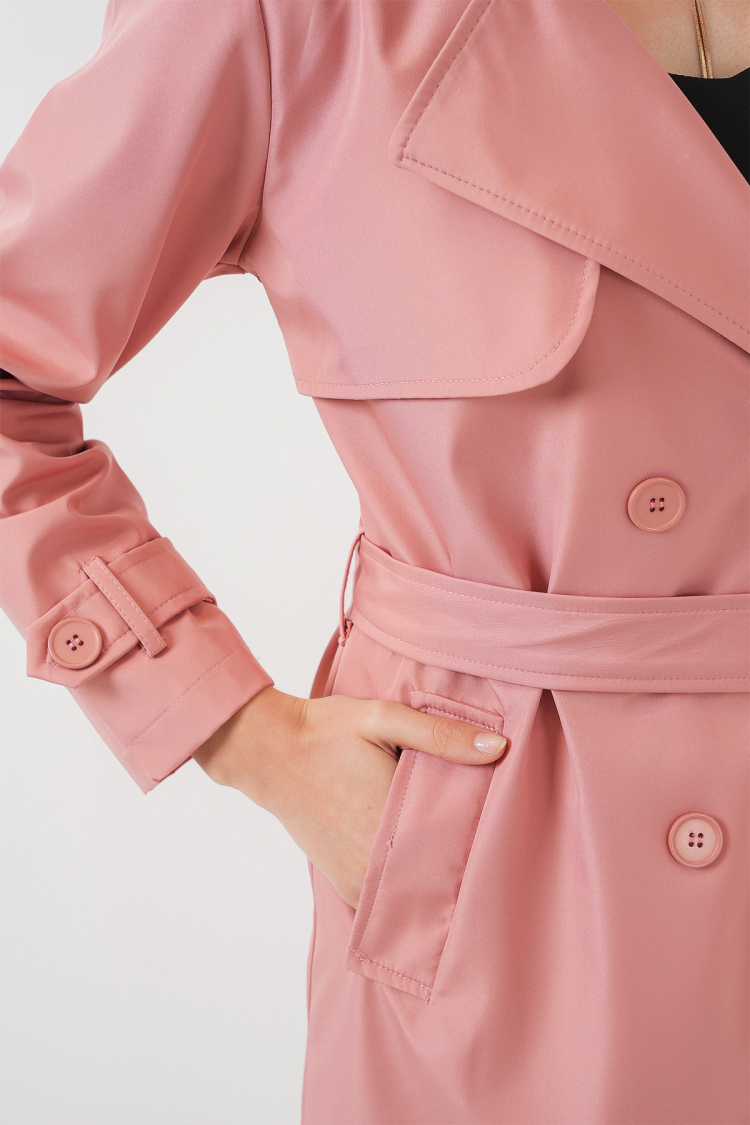 Double Collar Trench Coat