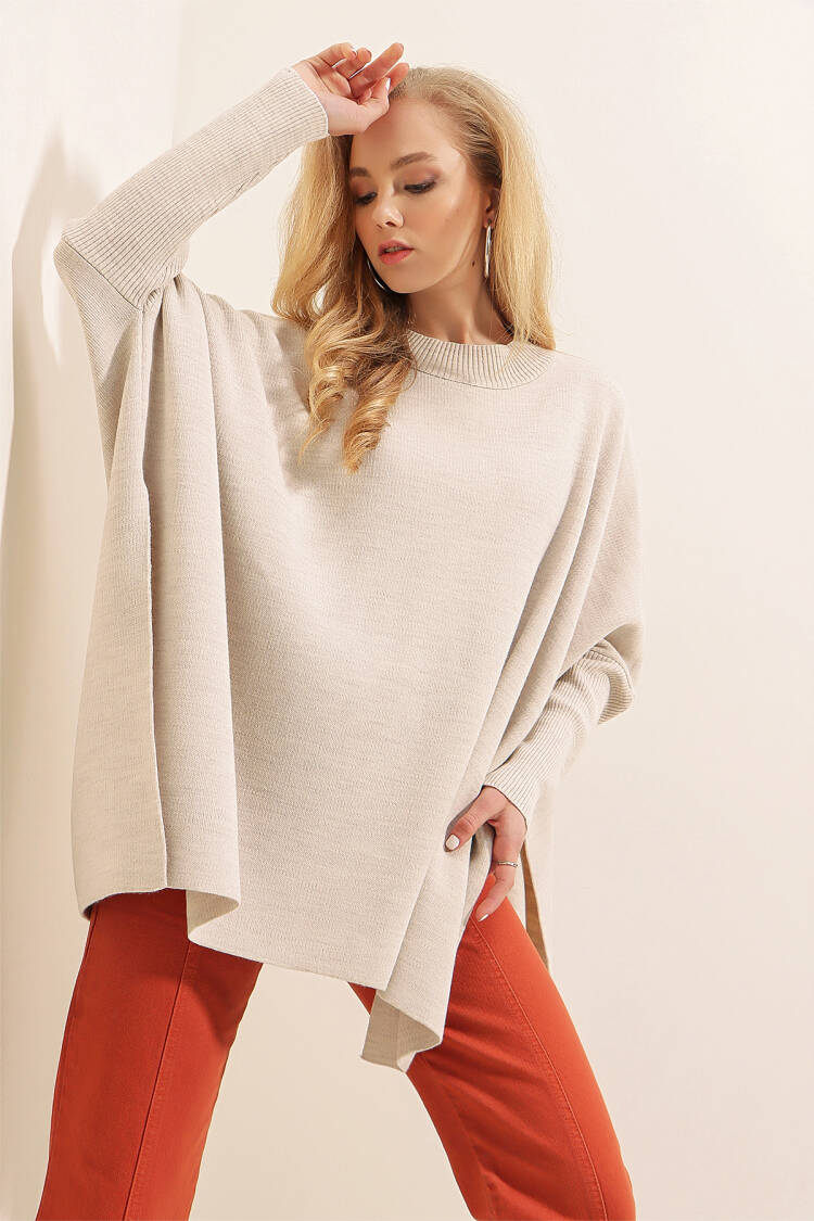 Slit Poncho Sweater - Brand: Bigdart - Women's Clothing Wholesale - Globality Store