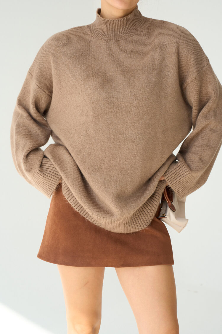 Half Fisherman Long Sweater
