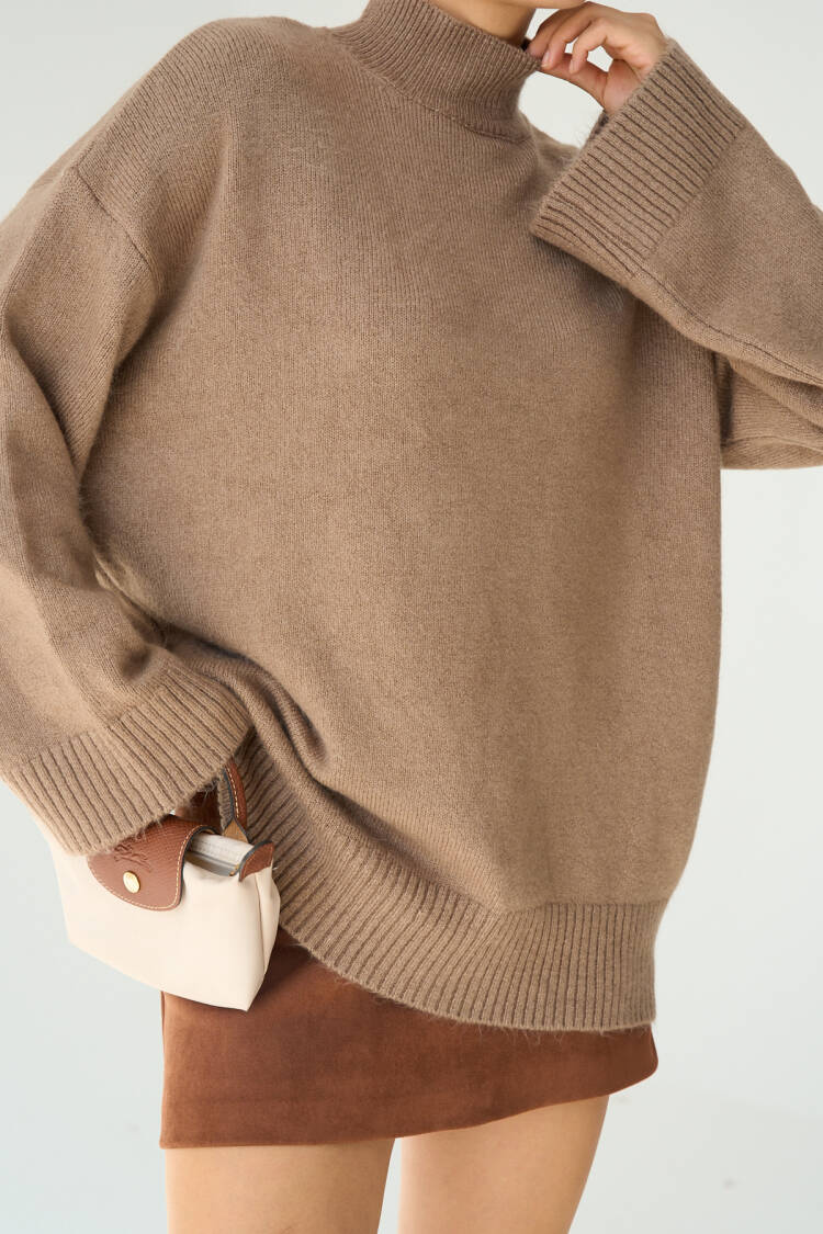 Half Fisherman Long Sweater