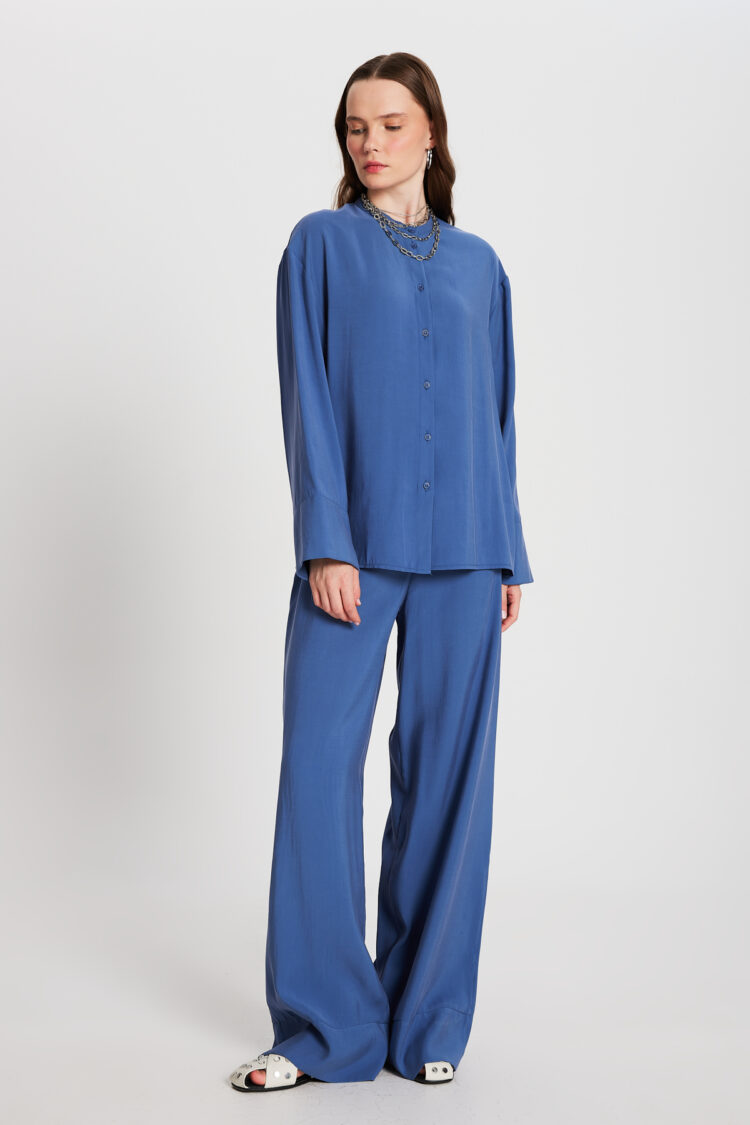 Indigo 100% Modal Bottom/Top Shirt And Pants Set 29137