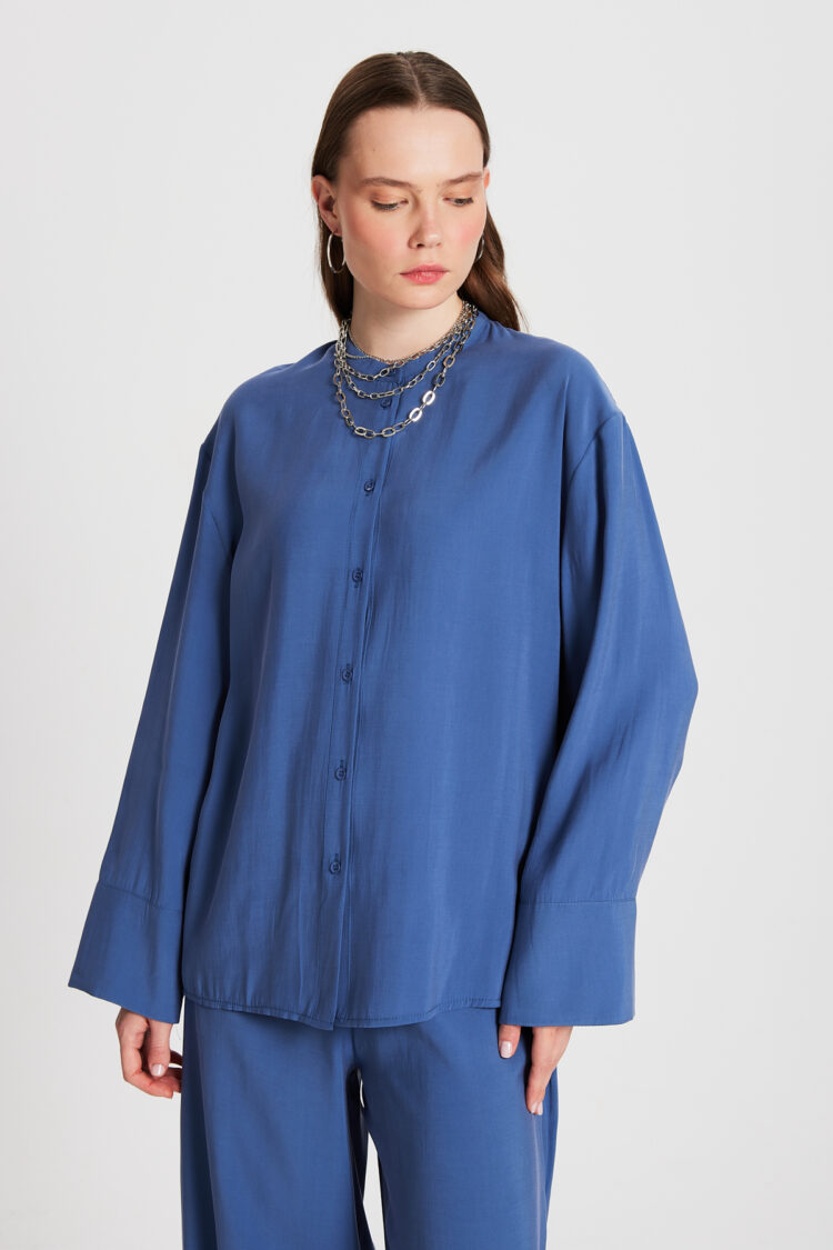 Indigo 100% Modal Bottom/Top Shirt And Pants Set 29137