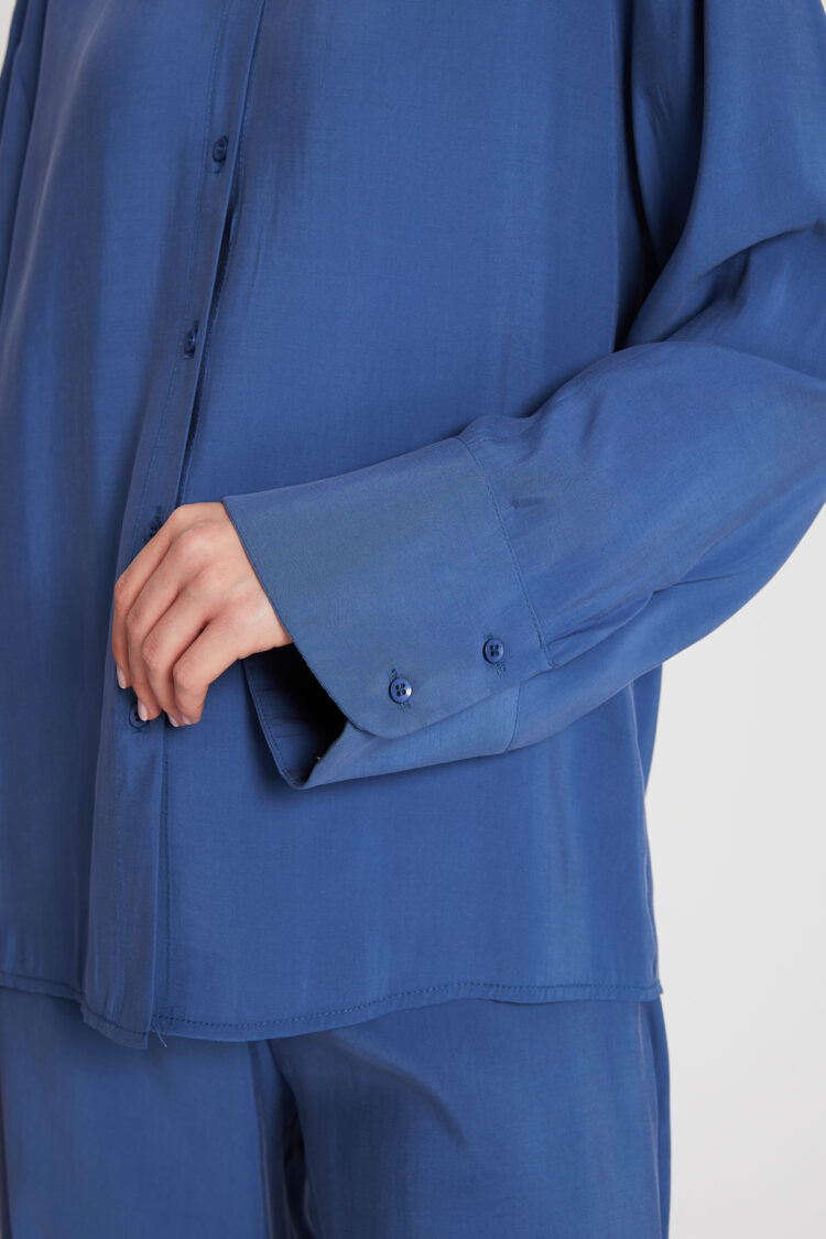 Indigo 100% Modal Bottom/Top Shirt And Pants Set 29137