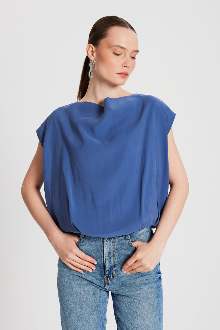 Modal Fabric Balloon Blouse 29140 - Brand: First Angels - Women's Clothing Wholesale - Globality Store