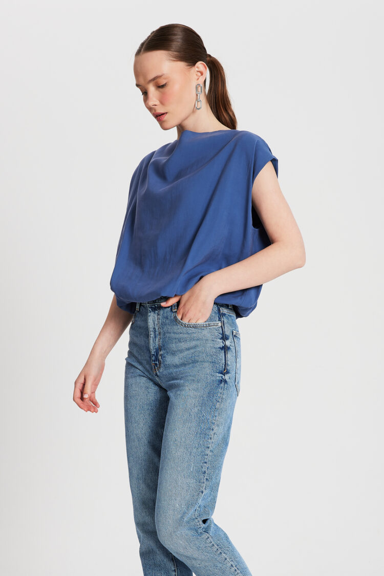 Modal Fabric Balloon Blouse 29140