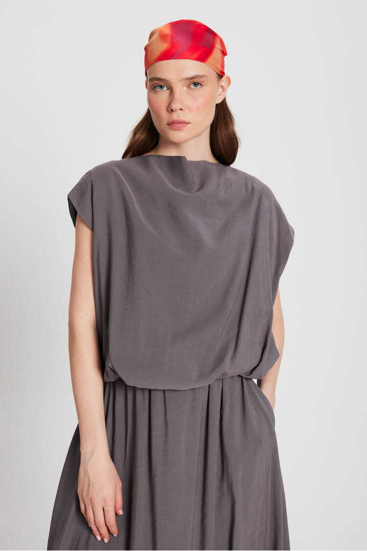 Modal Fabric Balloon Blouse 29140 - Brand: First Angels - Women's Clothing Wholesale - Globality Store