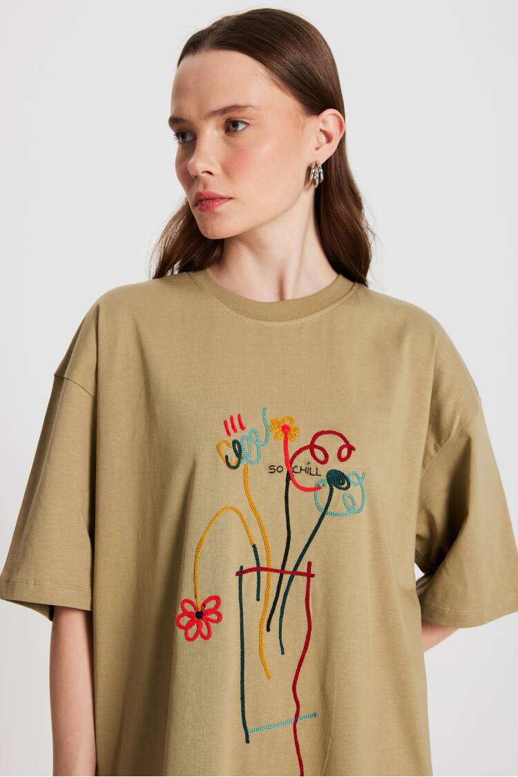 MoldOversize Embroidered T-shirt 29161