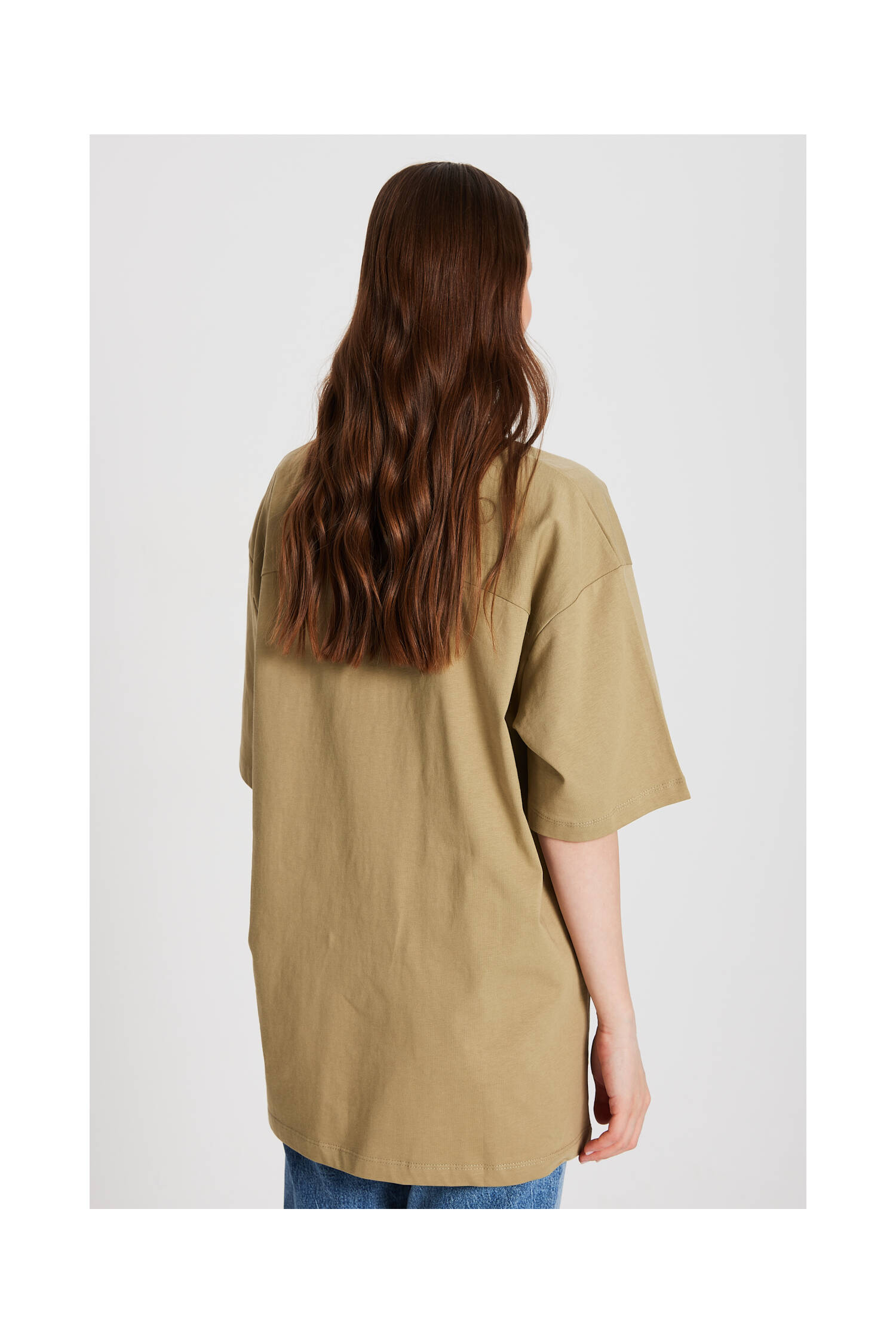 MoldOversize Embroidered T-shirt 29161 - Brand: First Angels - Women's Clothing Wholesale - Globality Store