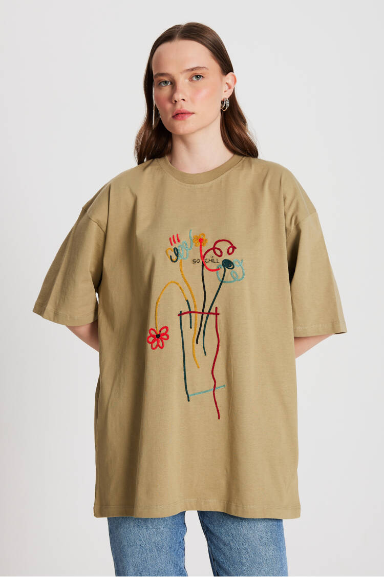 MoldOversize Embroidered T-shirt 29161