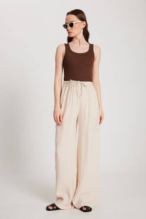 100% Modal Loose Fit Sides Striped Pants 29139 - Brand: First Angels - Women's Clothing Wholesale - Globality Store
