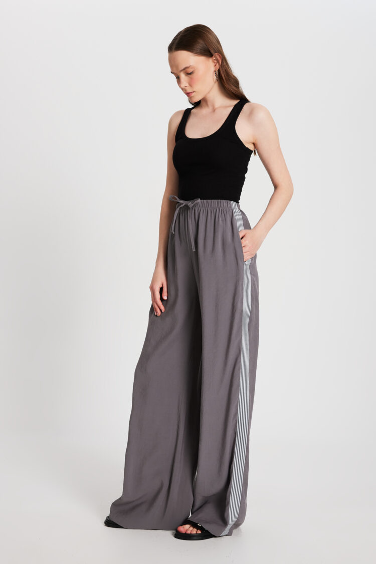 100% Modal Loose Fit Side Striped Pants 29139 - Brand: First Angels - Women's Clothing Wholesale - Globality Store