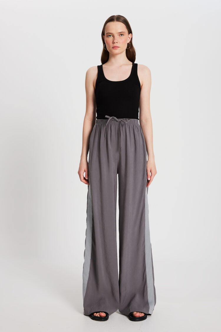 100% Modal Loose Fit Side Striped Pants 29139