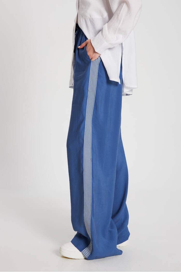 100% Modal Loose Fit Side Striped Pants 29139