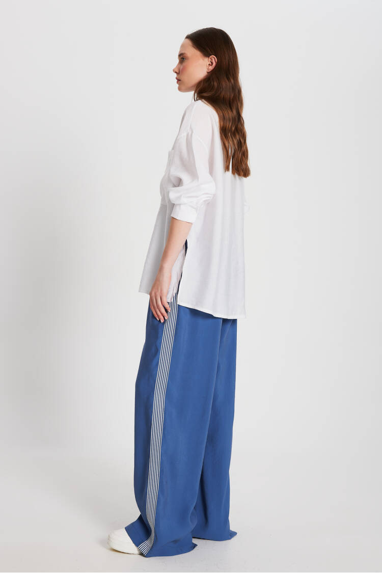100% Modal Loose Fit Side Striped Pants 29139