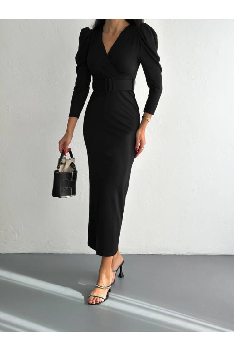 Front Slit Detail Dress
