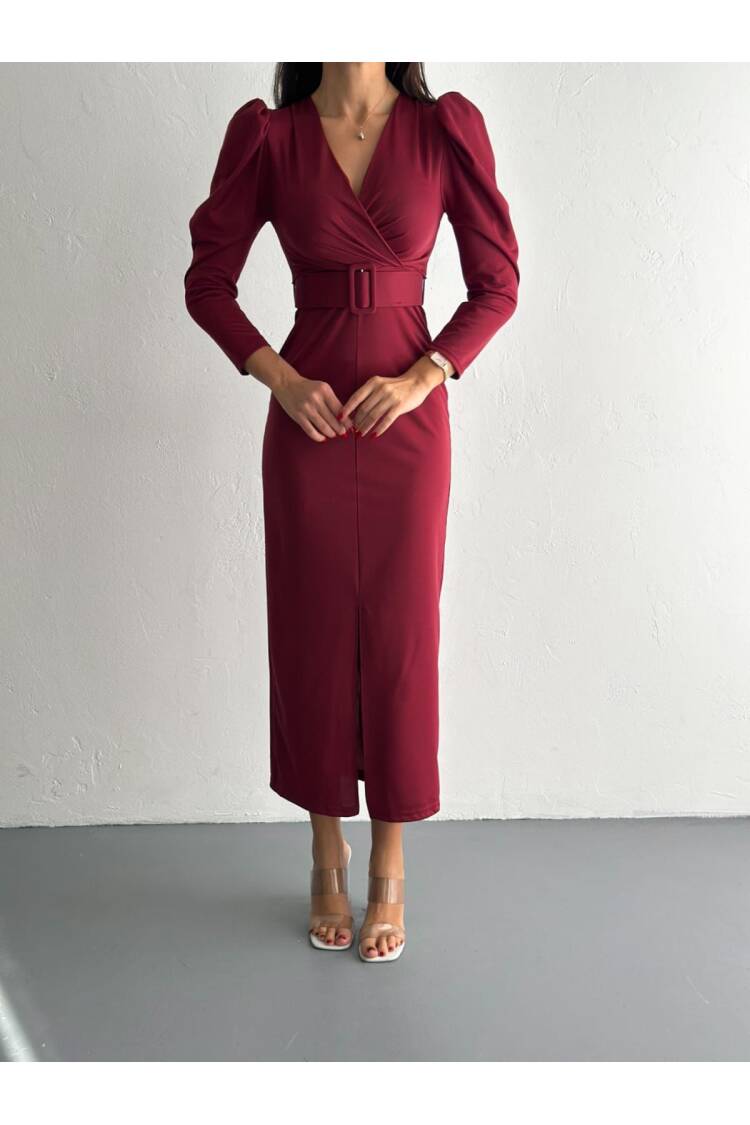 Front Slit Detail Dress