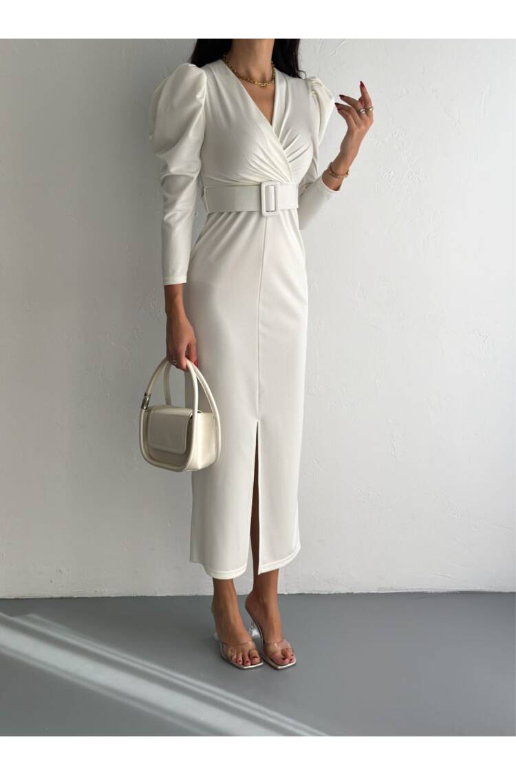 Front Slit Detail Dress