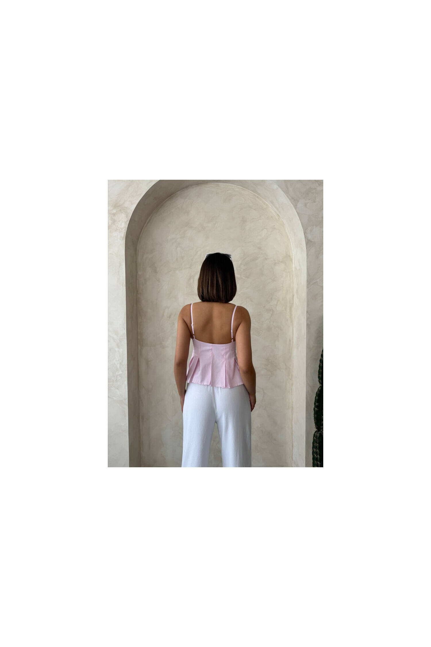 Striped Strappy Blouse - Brand: Topshow - Women's Clothing Wholesale - Globality Store