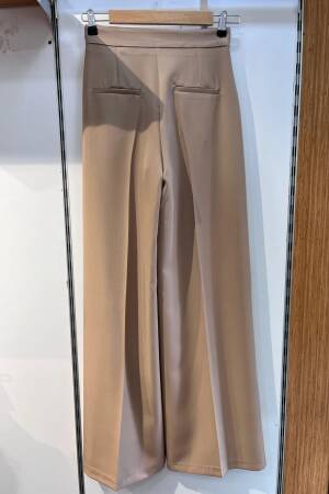 Three Button Detailed Palazzo Pants - Ouz Fashion - Globality Store - Women Clothes Wholesale Turkey