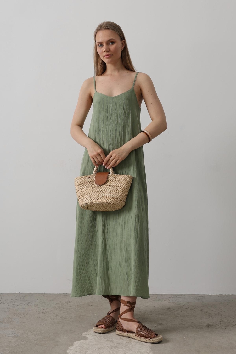 Long Bell Dress With Straps