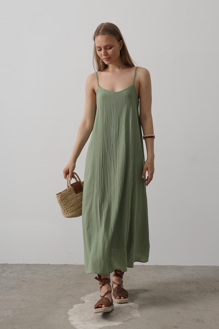 Long Bell Dress With Straps