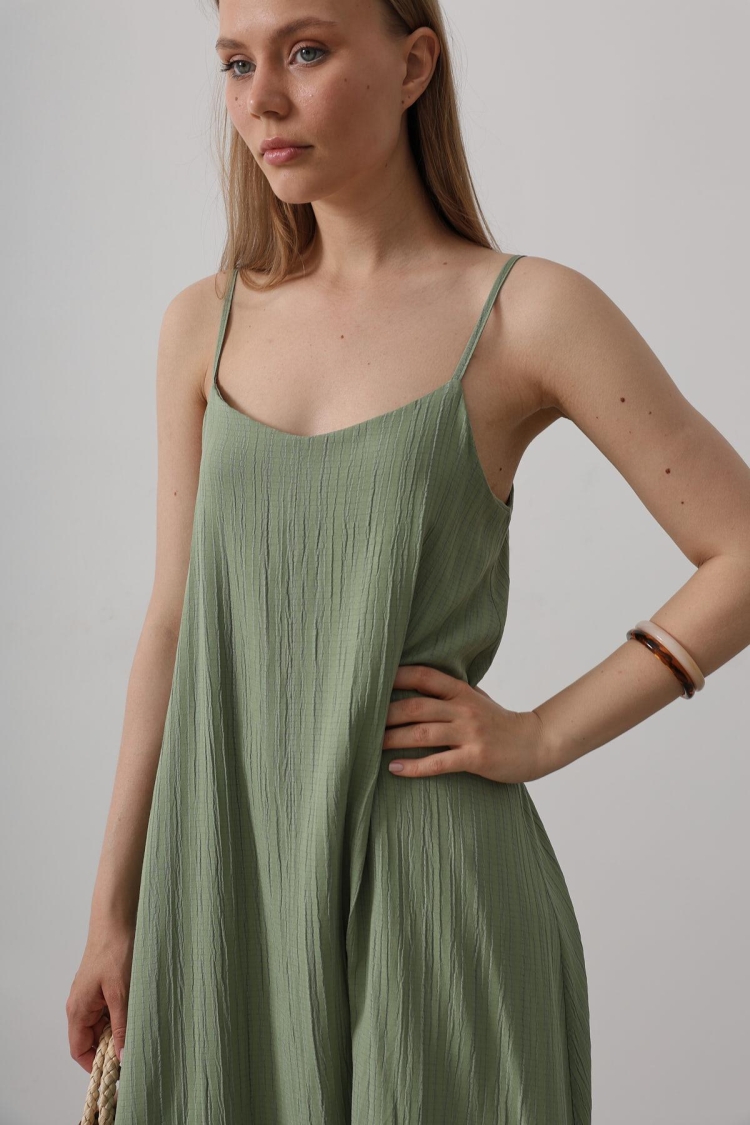 Long Bell Dress With Straps