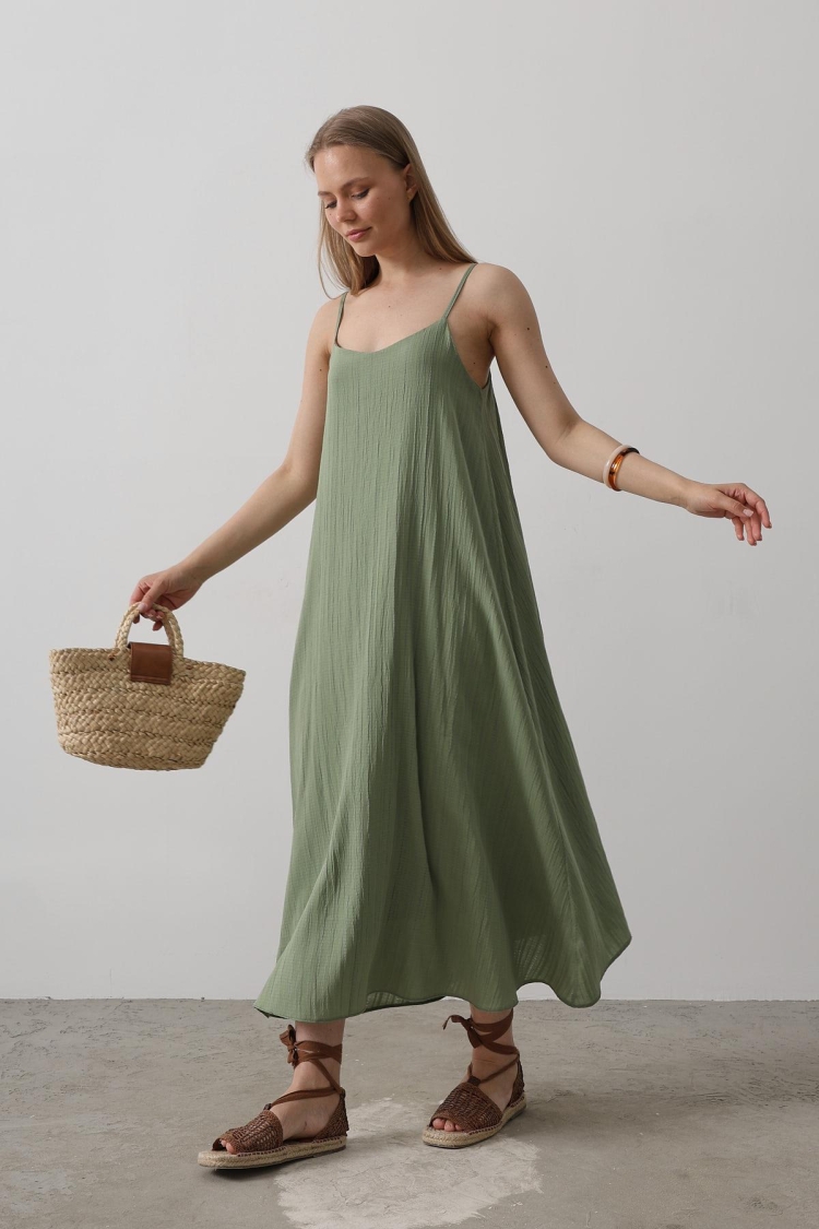 Long Bell Dress With Straps