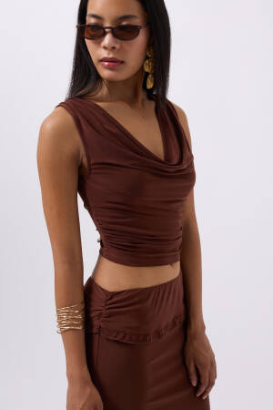 Crop Collar Crop - Brand: Black Fashion - Women's Clothing Wholesale - Globality Store