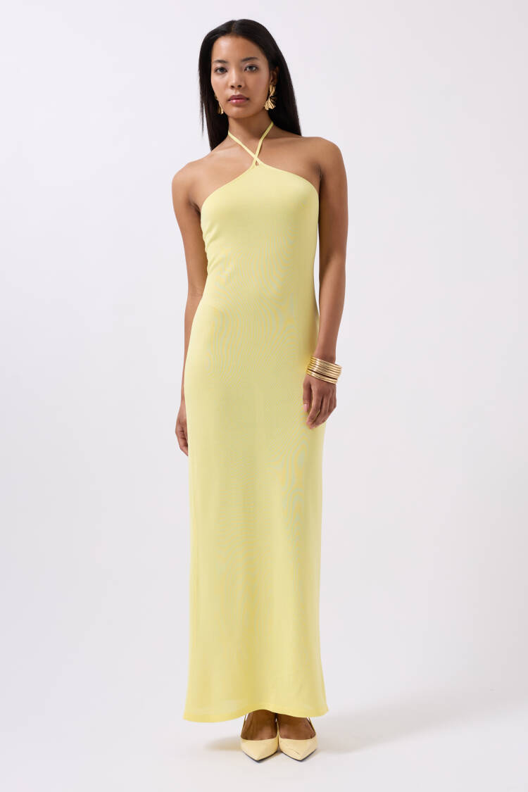 Cross Strap Maxi Dress - Black Fashion - Globality Store - Women Clothes Wholesale Turkey