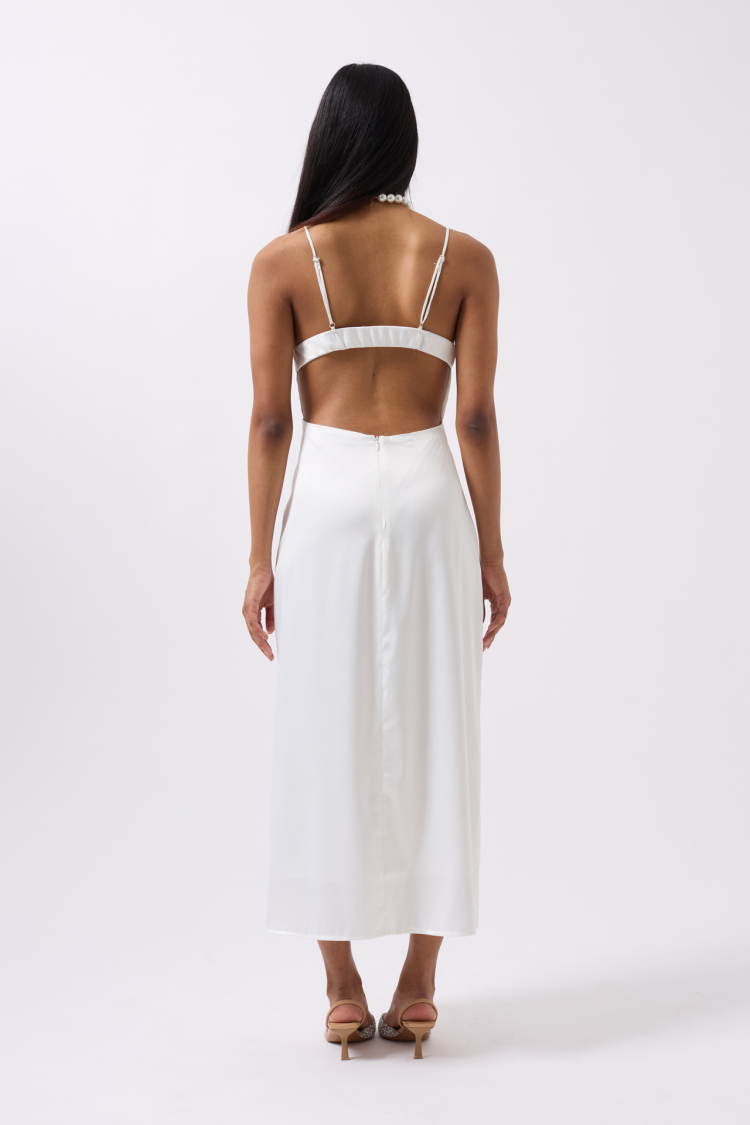 Satin Slim Hanger Dress