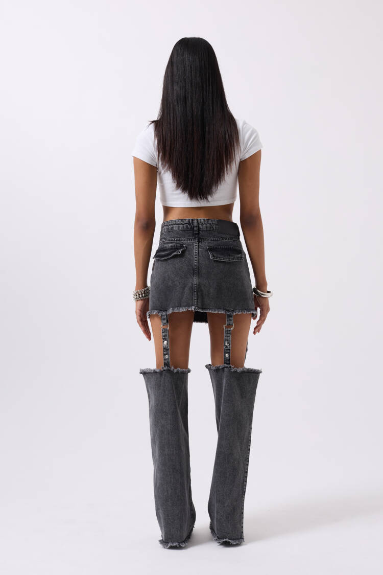 Leggings Detail High Waist Jean