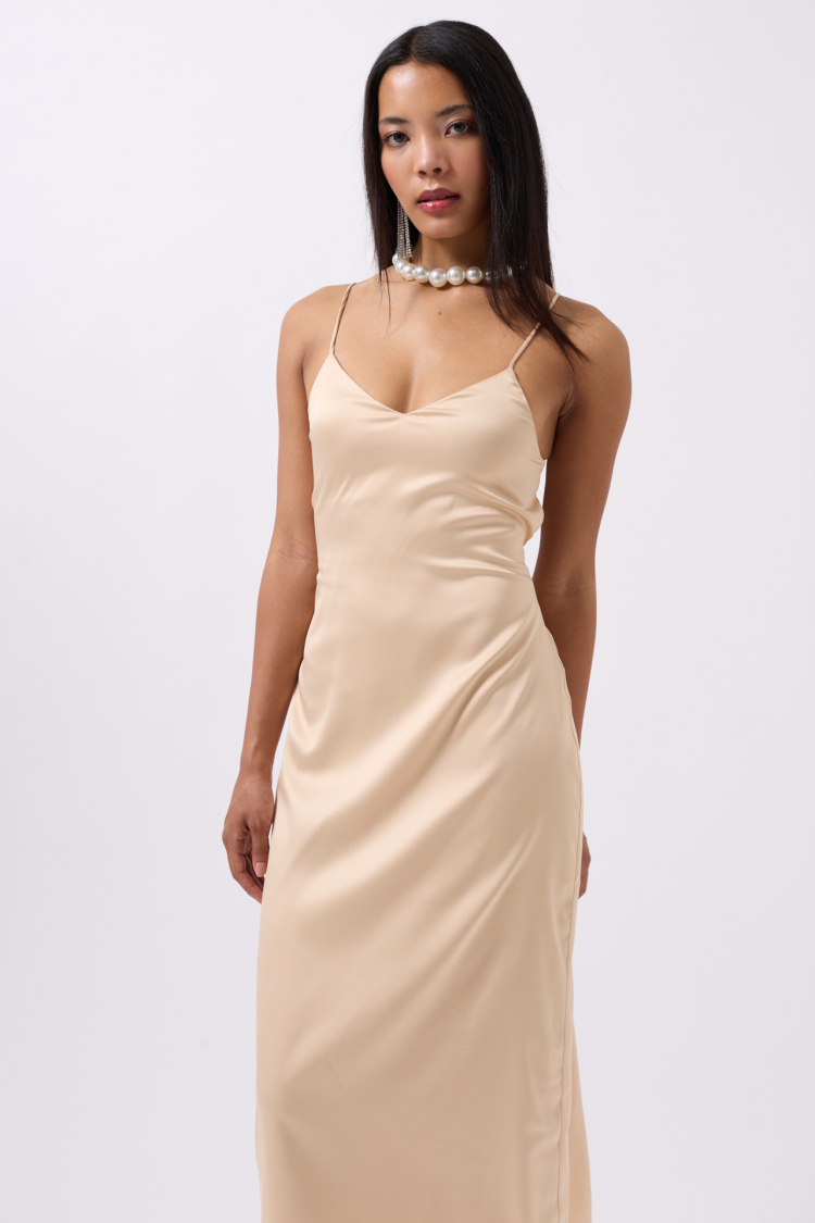 Satin Slim Hanger Dress - Black Fashion - Globality Store - Women Clothes Wholesale Turkey