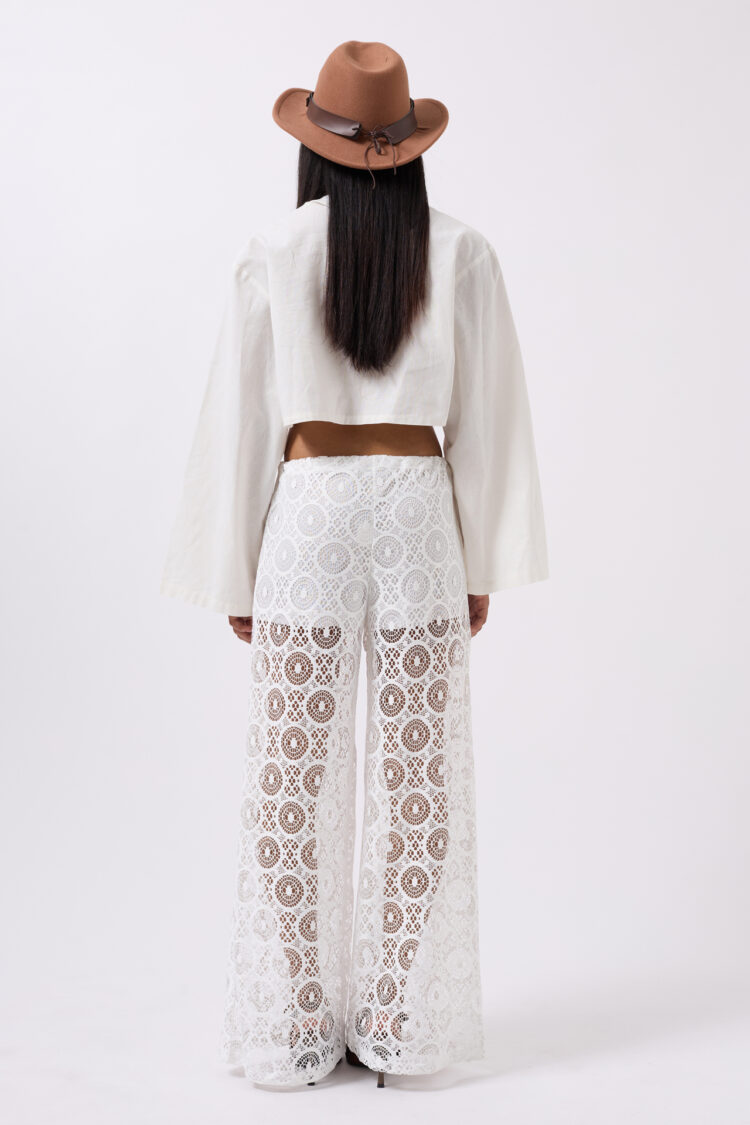 Lace Up Waist Pants