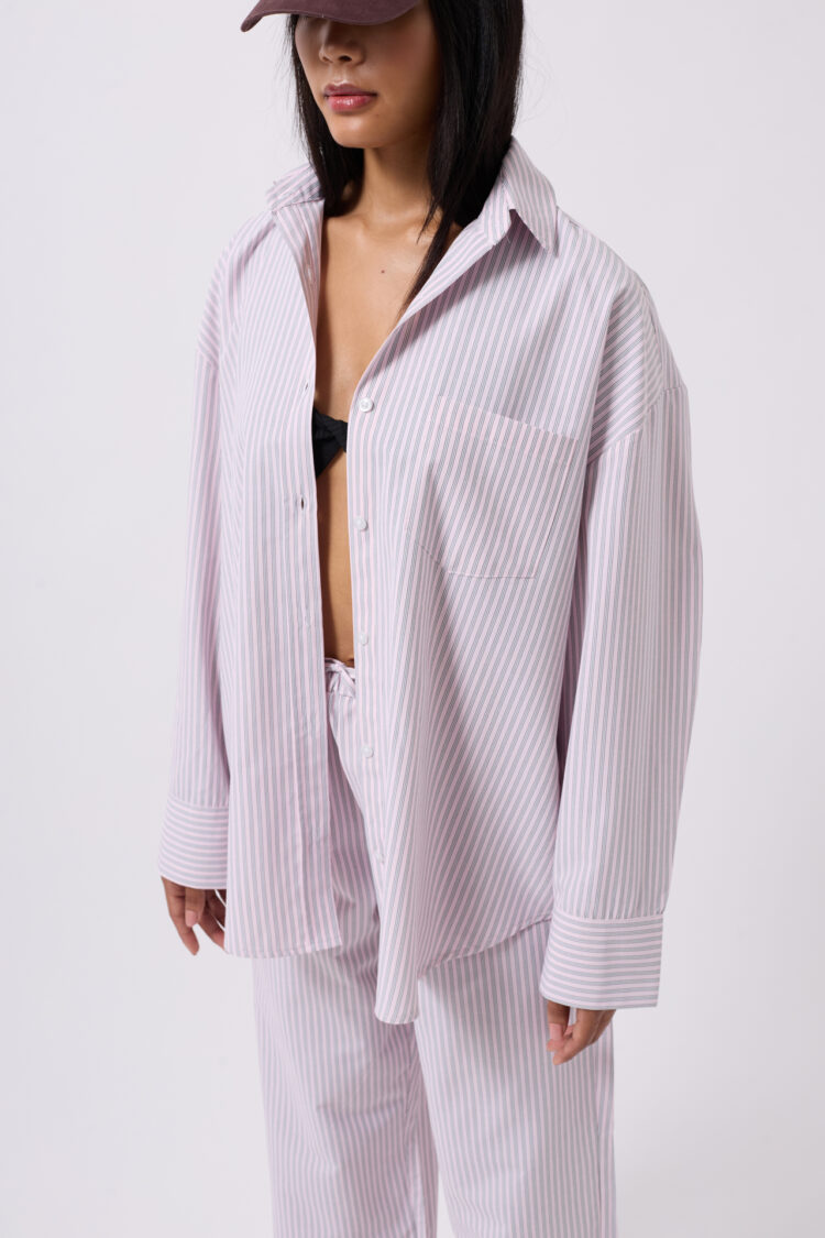 Striped Pocket Detail Shirt