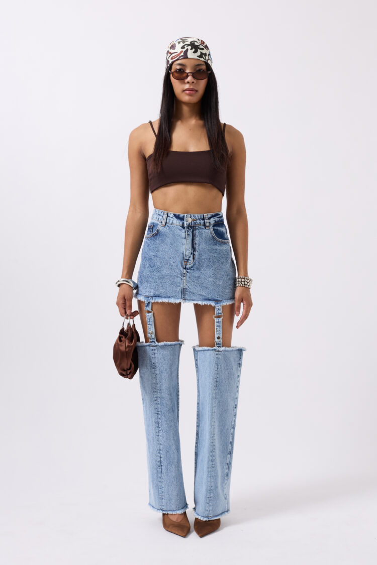 Leggings Detail High Waist Jean