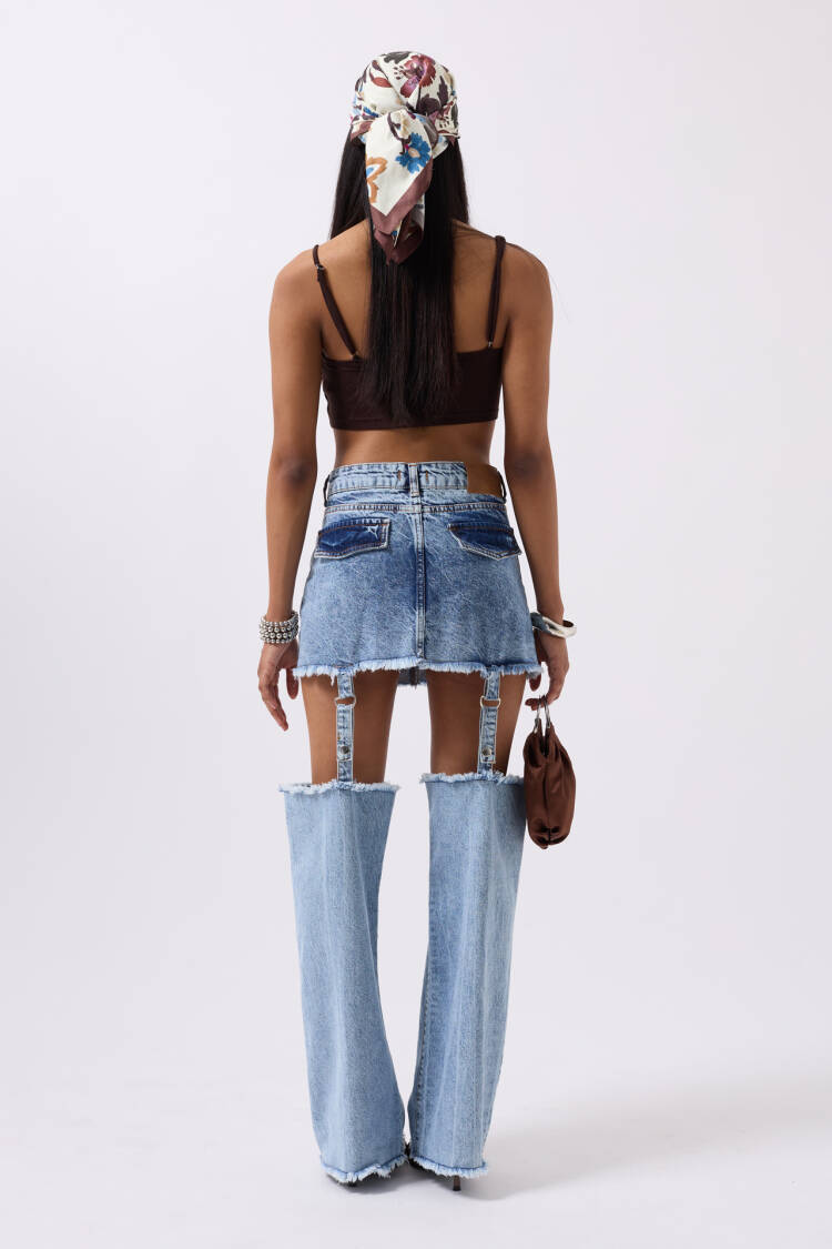 Leggings Detail High Waist Jean