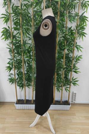 Women's Zero Sleeve Crew Neck Midi Viscose Two Thread Dress - Black - Brand: Janes - Women's Clothing Wholesale - Globality Store