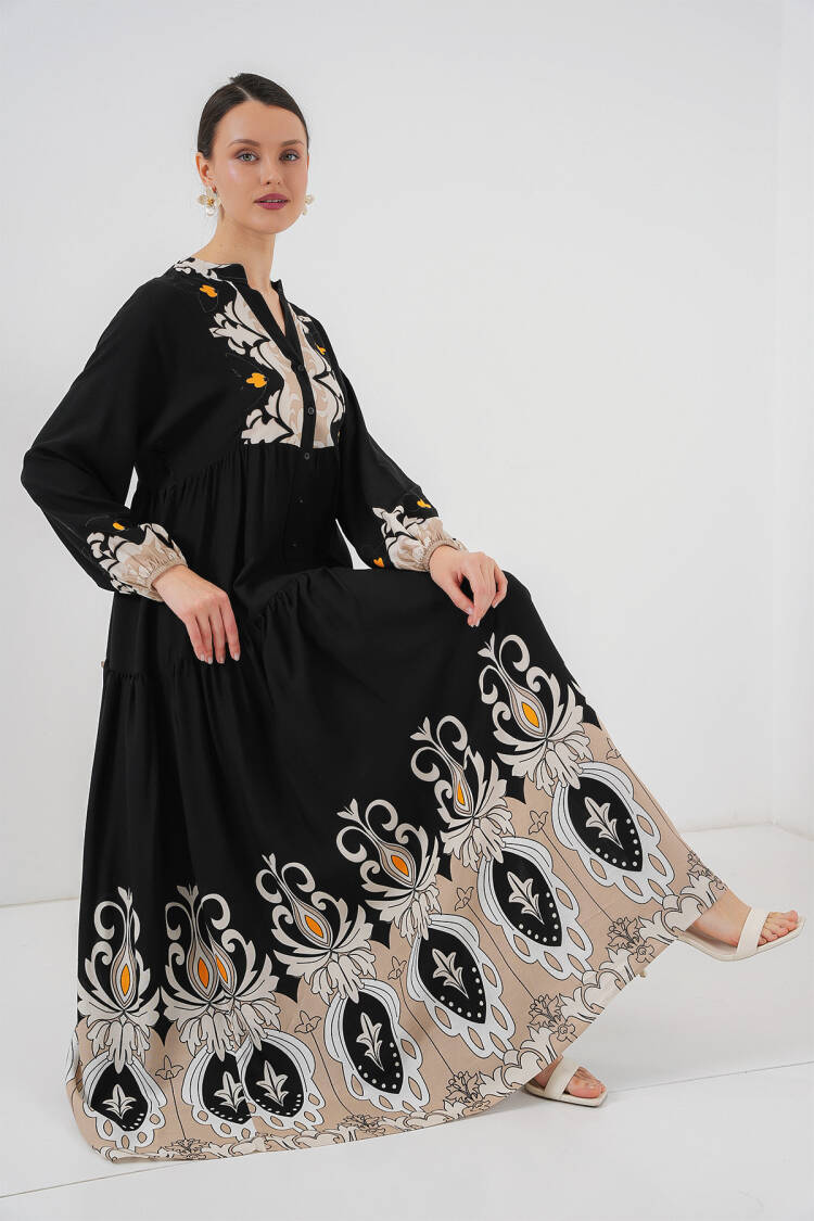 Authentic Patterned Burkini Dress -6 - Bigdart - Globality Store - Women Clothes Wholesale Turkey