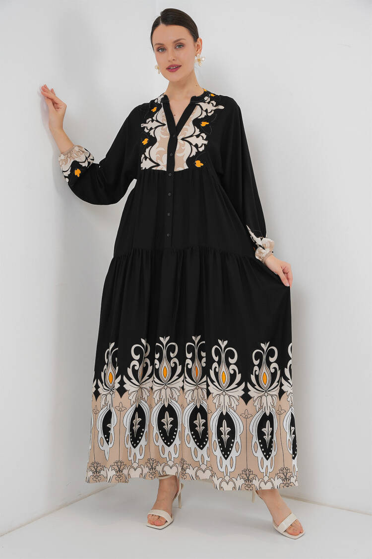 Authentic Patterned Burkini Dress -6