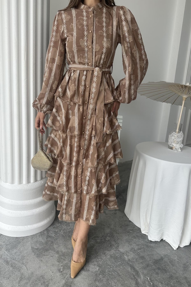 WholesaleLong Ruffle Dress