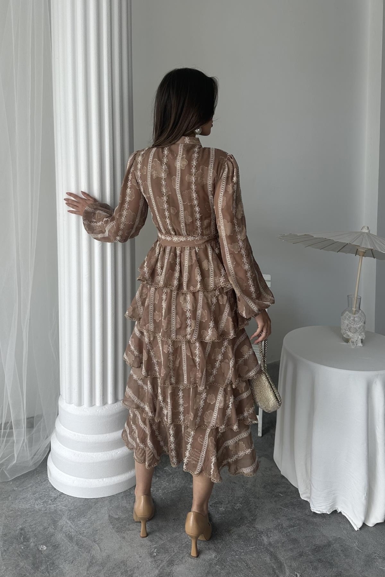 WholesaleLong Ruffle Dress
