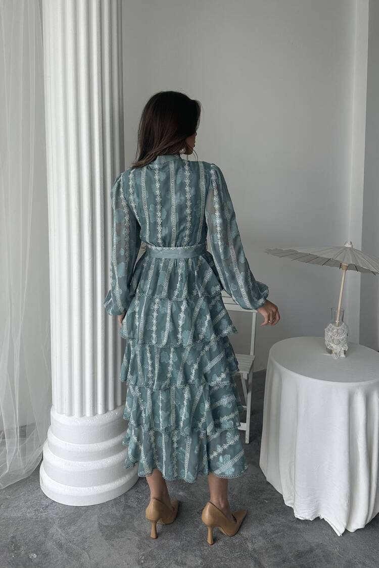 WholesaleLong Ruffle Dress
