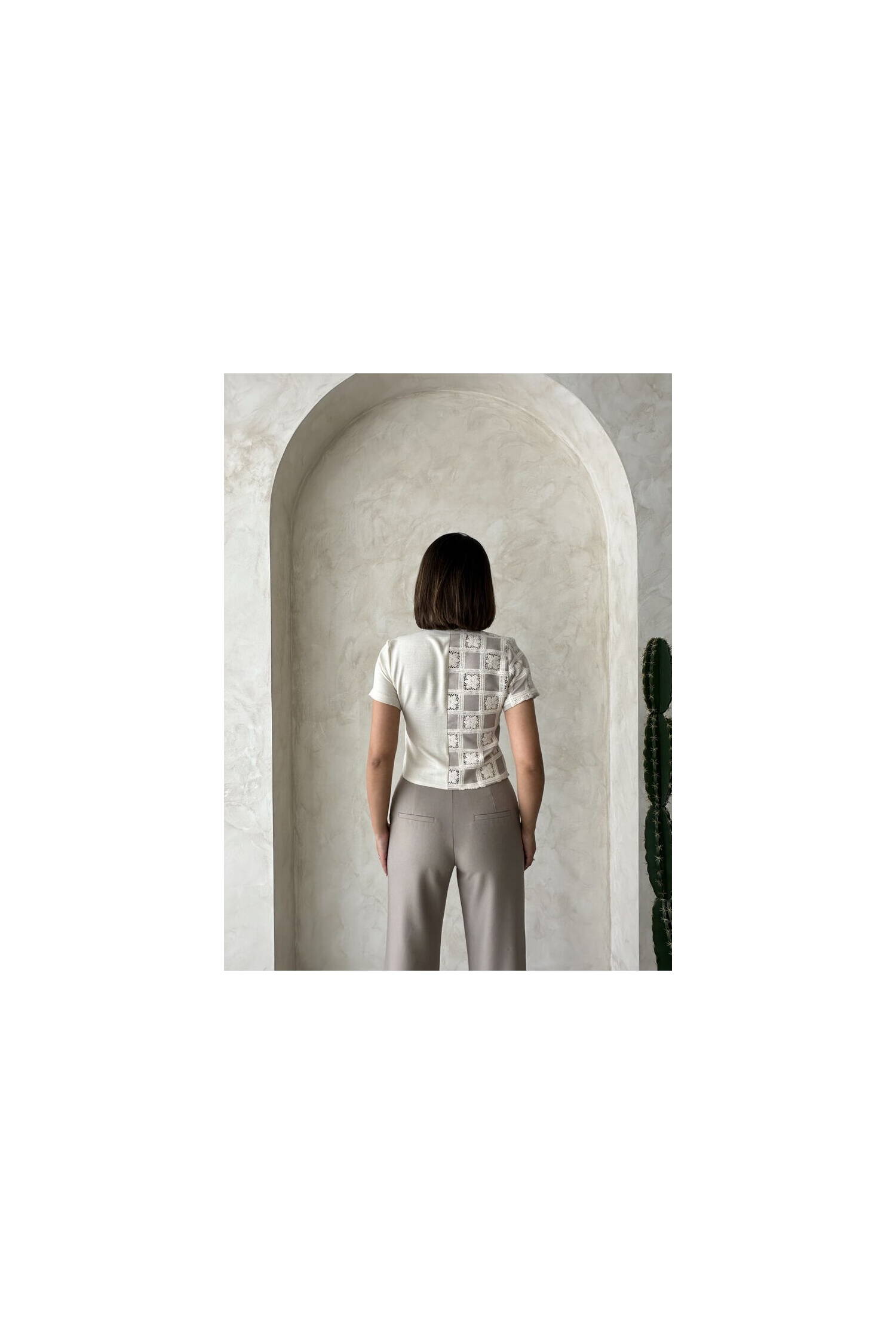 Lace Detailed Shirt - Tasa Taşa Taş - Brand: Topshow - Women's Clothing Wholesale - Globality Store