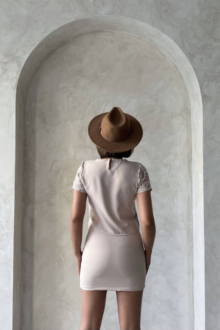 Lace Blouse - Powder