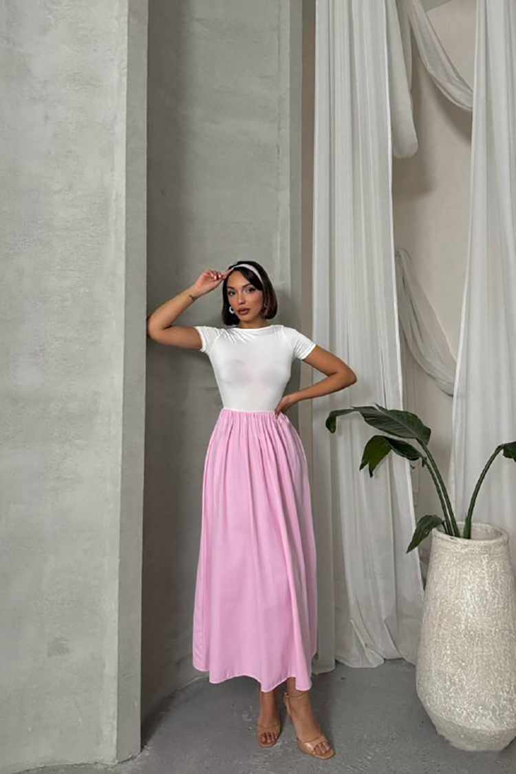 Lycra T-Shirt Skirt Dress - Mode Roy - Globality Store - Women Clothes Wholesale Turkey